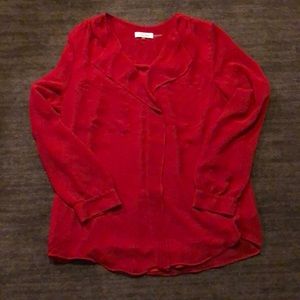 Red Calvin Klein blouse - Size L